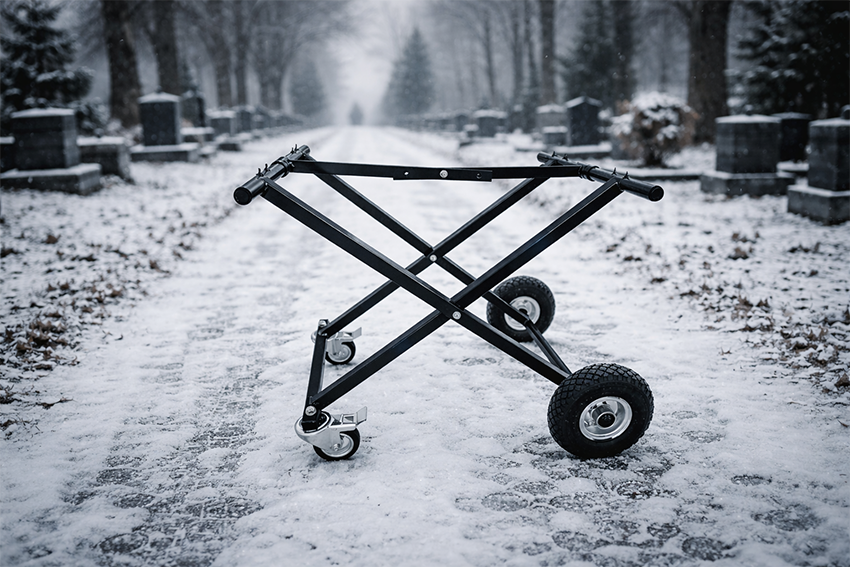 All-terrain cemetery cart