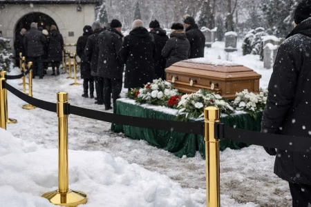 Zimowy ceremoniał bez chaosu: jak słupki odgradzające z taśmą pomagają uporządkować pogrzeb na śniegu i w trudnych warunkach